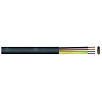 VSE 274074 Cable Telefónico- plano de 4 hilos Bobina- 100 m de longitud- color negro